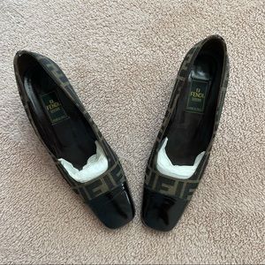 Fendi FF Scarpe Motif Monogram Zucca Heels Pump Shoes